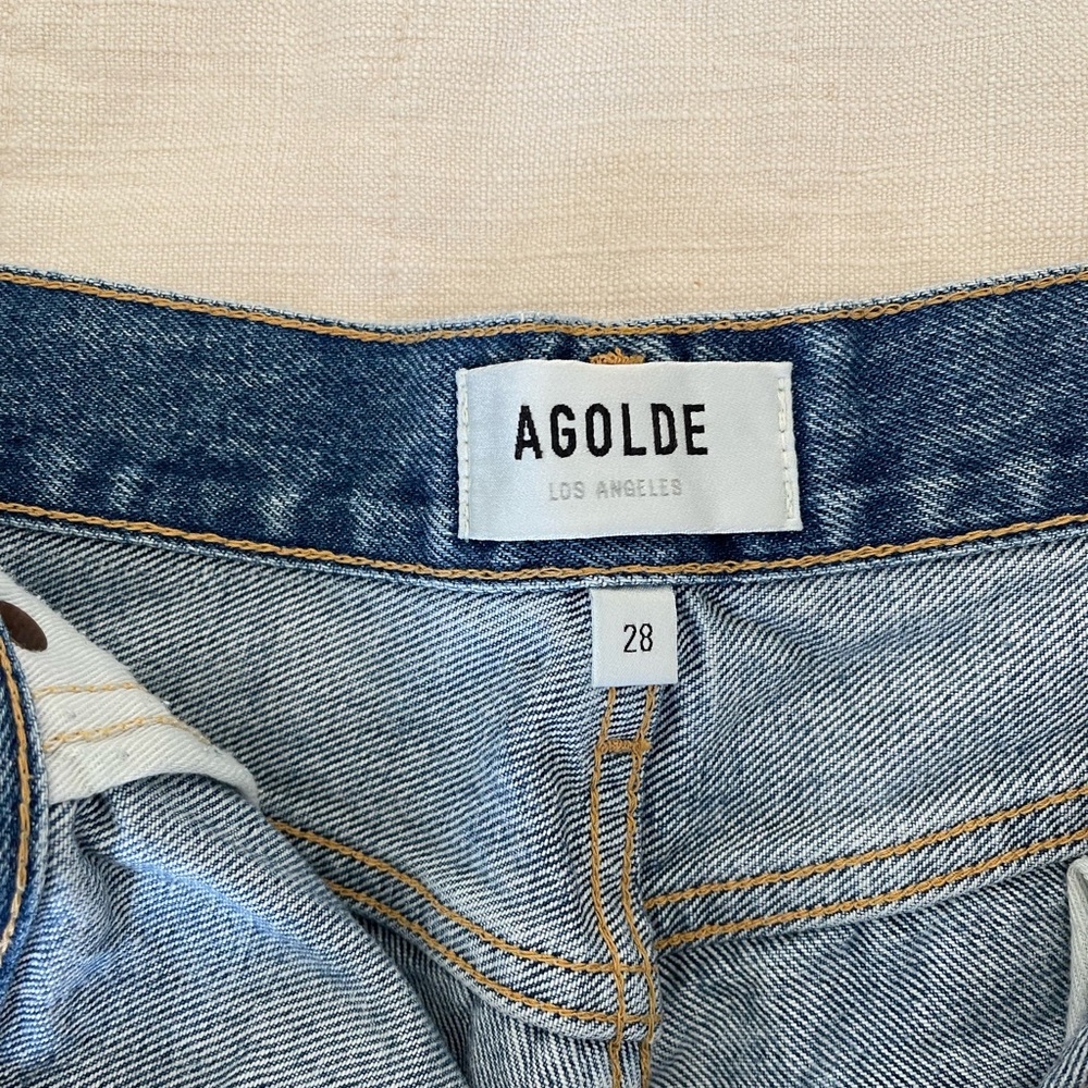 Agolde Dee Super High Rise Shorts - Picture 3 of 5